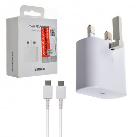 شارژر دیواری 25 وات + کابل (Type-C to Type-C) سامسونگ (Samsung) مدل EP-TA800 گارانتی هیسکا سرویس