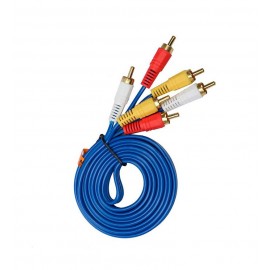 کابل 3 به 3 صدا و تصویر (RCA) طول 1.5 متر بدون پک