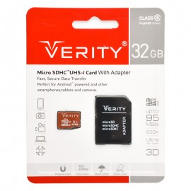 رم موبایل و دوربین وریتی (VERITY) مدل 32GB MicroSDHC 95MB/S خشاب دار