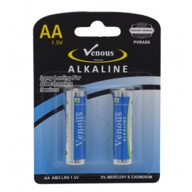 بسته 12 عددی باتری قلمی آلکالاین ونوس (Venous) مدل AA PVBA06