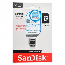 فلش سن دیسک (SanDisk) مدل 32GB USB3.2 Ultra Fit CZ430  گارانتی سازگار