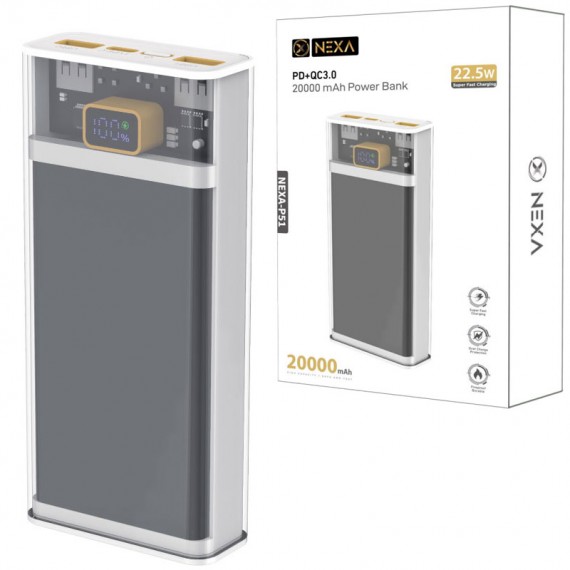 پاوربانک نکسا (NEXA) مدل P51 ظرفیت 20000mAh