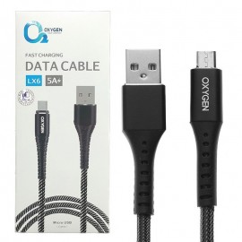 کابل اندروید (MicroUSB) اکسیژن (OXYGEN) طول 1 متر مدل LX6