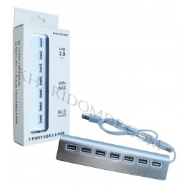 هاب 7 پورت آلمینیومی USB 2.0 WIPRO مدل CZH-H059
