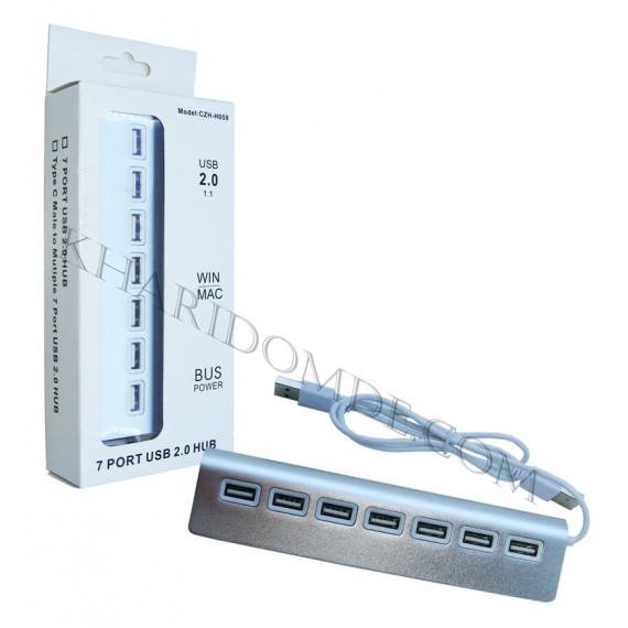 هاب 7 پورت USB 2.0 WIPRO مدل CZH-H059