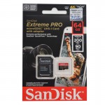 رم موبایل و دوربین سن دیسک (SanDisk) مدل 64GB Extreme Pro 200MB/S خشاب دار گارانتی ایران رهجو