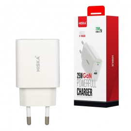 کلگی شارژر 25 وات هیسکا (HISKA) مدل H-106GAN