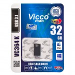فلش ویکومن (Vicco man) مدل 32GB VC364 K USB3.1