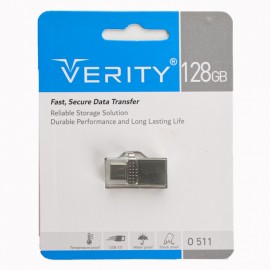 فلش وریتی (VERITY) مدل 128GB O511 Type-C USB 3.0 گارانتی آسان سرویس
