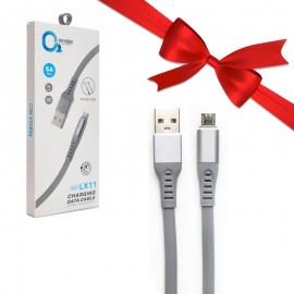 بسته 1+10 کابل اندروید (MicroUSB) اکسیژن (OXYGEN) طول 1 متر مدل LX11 (یک عدد هدیه)
