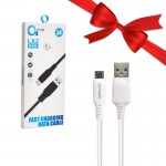 بسته 1+10 کابل اندروید (MicroUSB) اکسیژن (OXYGEN) طول 1 متر مدل LX2 (یک عدد هدیه)