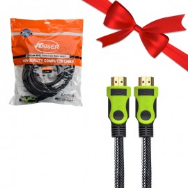 بسته 1+10 کابل HDMI 2K کایزر (KAISER) طول 10 متر (یک عدد هدیه)