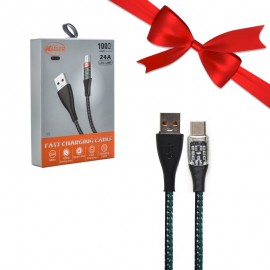 بسته 1+10 کابل تایپ سی (Type-c) کایزر (KAISER) طول 1 متر مدل K-74 (یک عدد هدیه)