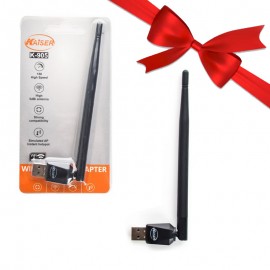 بسته 1+10 دانگل شبکه وای فای (Wi-Fi) آنتن دار کایزر (KAISER) مدل K-905 (یک عدد هدیه)