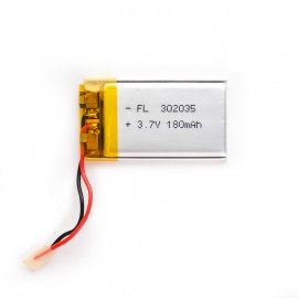 باتری لیتیوم پلیمری مدل 302035 ظرفیت 180mAh