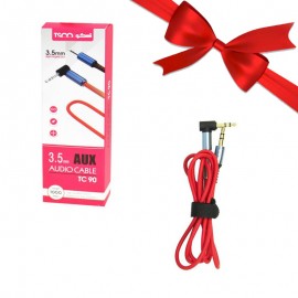 بسته 1+10 کابل 1 به 1 صدا (AUX) طول 1 متر تسکو (TSCO) مدل TC 90 (یک عدد هدیه)