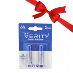بسته 1+10 باتری قلمی وریتی (VERITY) مدل SUPER ALKALINE LR6-S X2 (کارتی 2 تایی) (یک عدد هدیه)