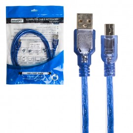 کابل موبایل و دوربین 5 پین ذوزنقه ای USB AM/5P مینی اسکای (MiniSKY) طول 1.5 متر