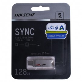 فلش دوسر (Type-C & Type-A) هایک سمی (HIKSEMI) مدل 128GB HS-USB-E327 USB3.2 Type-C
