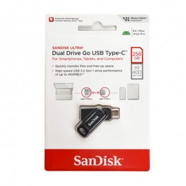 فلش سن دیسک (SanDisk) مدل 256GB Dual Drive Go USB3.2 TYPE-C گارانتی سورین