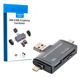 رم ریدر USB-C/USB-A/Lightning مدل D-368