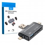 رم ریدر USB-C/USB-A/Lightning مدل D-368