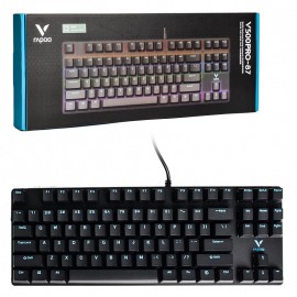 کیبورد گیمینگ مکانیکال سیم دار بک لایت RGB رپو (Rapoo) مدل V500PRO-87