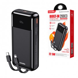 پاوربانک + کابل همراه کاکوسیگا (KAKUSIGA) مدل KSC-1079 ظرفیت 20000mAh