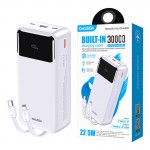پاوربانک + کابل همراه کاکوسیگا (KAKUSIGA) مدل KSC-1080 ظرفیت 30000mAh