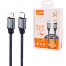کابل تایپ سی به آیفون (Type-C to Lightning) الدینیو (LDNIO) طول 1 متر مدل LC441i