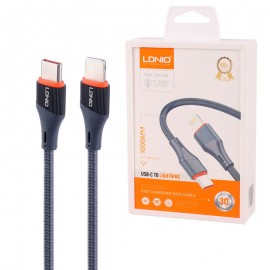 کابل تایپ سی به آیفون (Type-C to Lightning) الدینیو (LDNIO) طول 1 متر مدل LC631i