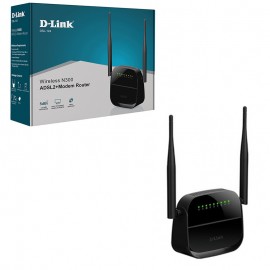 مودم روتر + ADSL2 بی سیم 4 پورت دی لینک (D-Link) مدل N300 DSL-124 گارانتی آونگ