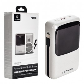 پاوربانک بی سیم + کابل همراه لنیس (LENYES) مدل PW223D ظرفیت 20000mAh