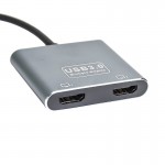 کابل تبدیل USB-A به Dual HDMI کی لینک (KLINK) مدل K-8200