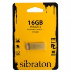 فلش سیبراتون (Sibraton) مدل 16GB SF3408 USB3.2 Minor 3 طلایی