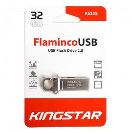 فلش کینگ استار (KINGSTAR) مدل 32GB Flaminco KS225 نقره ای