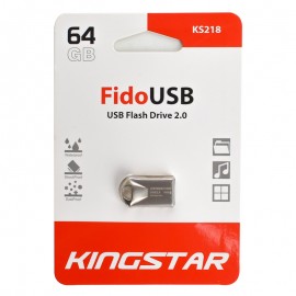 فلش کینگ استار (KingStar) مدل 64GB Fido USB KS218 نقره ای