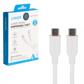 کابل تایپ سی به تایپ سی (Type-C to Type-C) انکر (Anker) طول 0.9 متر مدل A8552H21 سفید