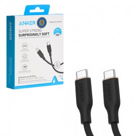 کابل تایپ سی به تایپ سی (Type-C to Type-C) انکر (ANKER) طول 1.8 متر مدل A8553H11 مشکی گارانتی ایستا