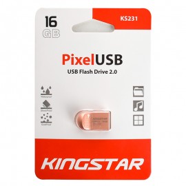 فلش کینگ استار (KingStar) مدل 16GB Pixel KS231 رزگلد