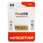 فلش کینگ استار (KingStar) مدل 64GB Fire USB KS222 طلایی