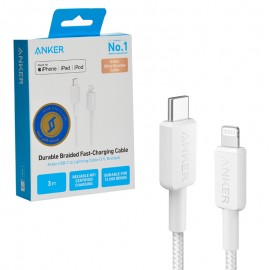 کابل تایپ سی به آیفون (Type-C to Lightning) انکر (ANKER) طول 0.9 متر مدل A81B5 گارانتی ایستا