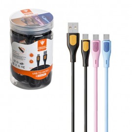 بسته 10 عددی کابل اندروید (MicroUSB) تکنیکس (TECNIX) طول 1 متر مدل CBL-625-M