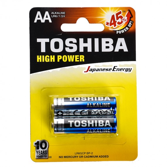 باتری قلمی توشیبا (TOSHIBA) مدل LR6GCP BP-2 1.5V AA (کارتی 2 تایی)