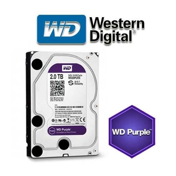 هارد اینترنال Western Digital 2TBسری purple مخصوص DVR گارانتی اصلی