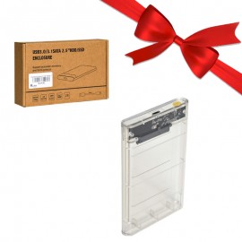 بسته 1+10 باکس هارد 2.5 اینچی HDD/SSD Case Type-C کی لینک (KLINK) USB 3.1 مدل K-1176 (یک عدد هدیه)