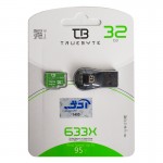 رم موبایل تروبایت (TRUE BYTE) مدل  32GB Micro SD 633X V30 95MB/S + رم ریدر