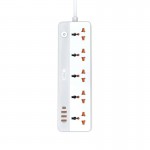 چند راهی برق + چهار پورت USB هیسکا (HSIKA) مدل CH-5517EU