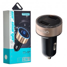 شارژر فندکی 20 وات دو پورت ترکا (TREQA) مدل CC-321