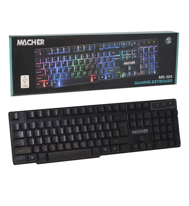 پخش عمده کیبورد گیم Macher مدل MR-304 RGB